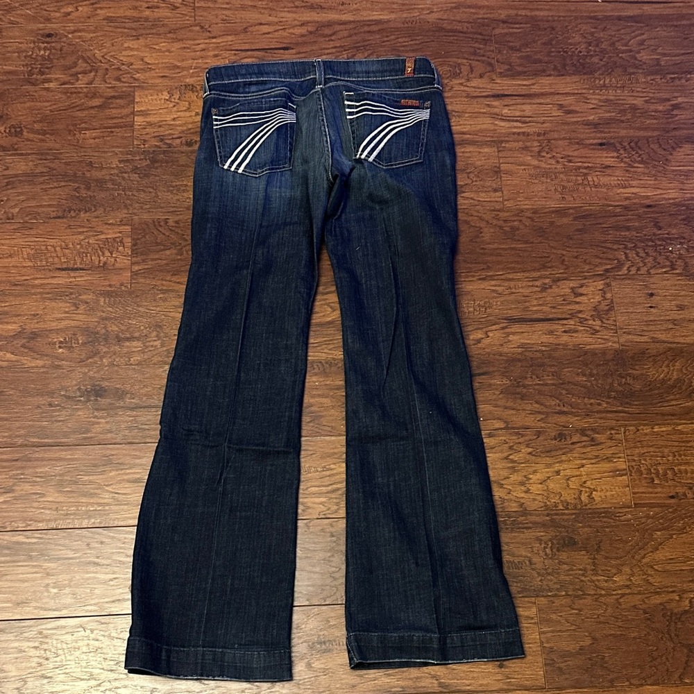 7 For All Mankind Dark Blue Jeans
